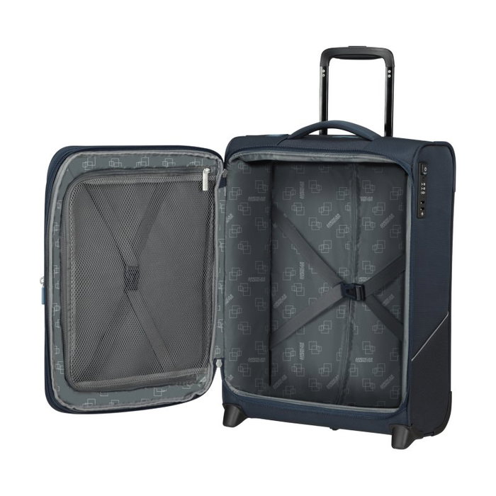 American Tourister Maleta de cabina Upright SummerRide 55cm, 2 ruedas, azul marino